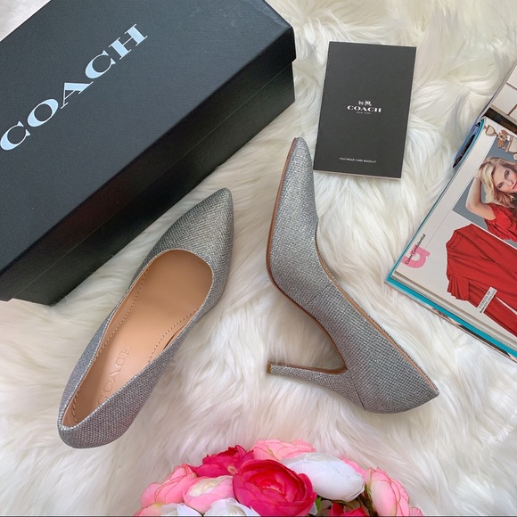 Coach Shoes - Coach Addie Pump. Metallic Silver